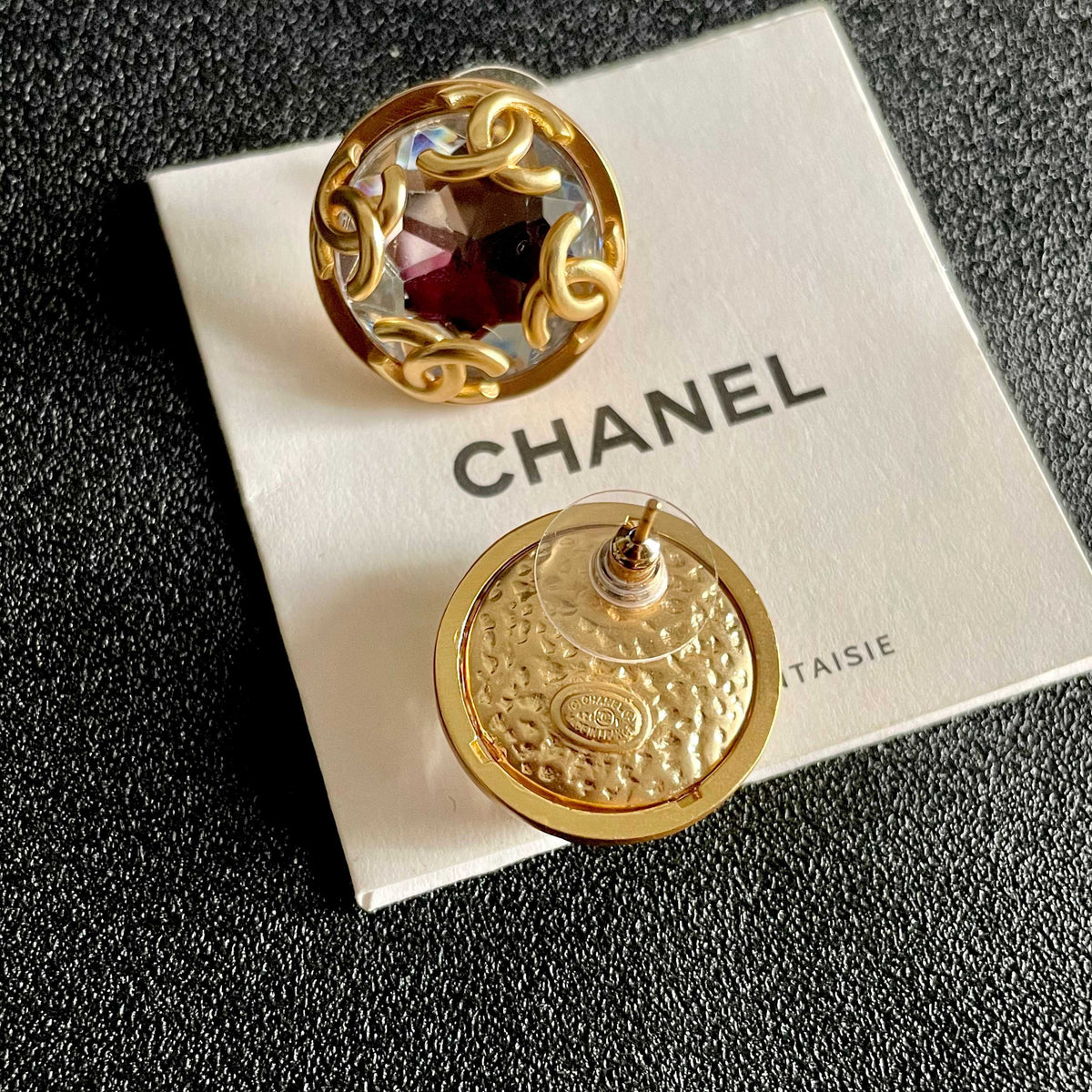 Martin Graham stud earrings in polished metal-tone – main product view