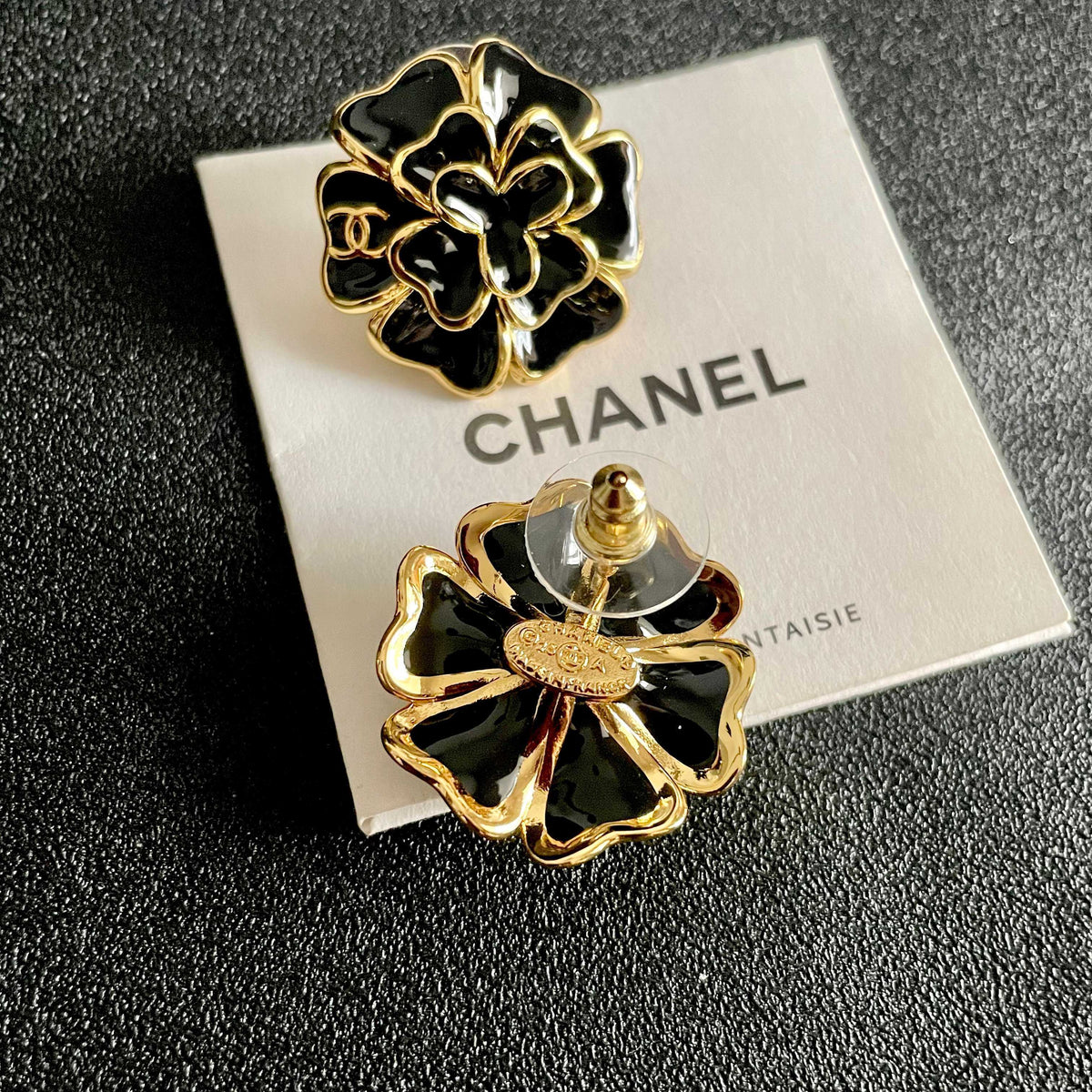 Martin Graham stud earrings in polished metal-tone – main product view