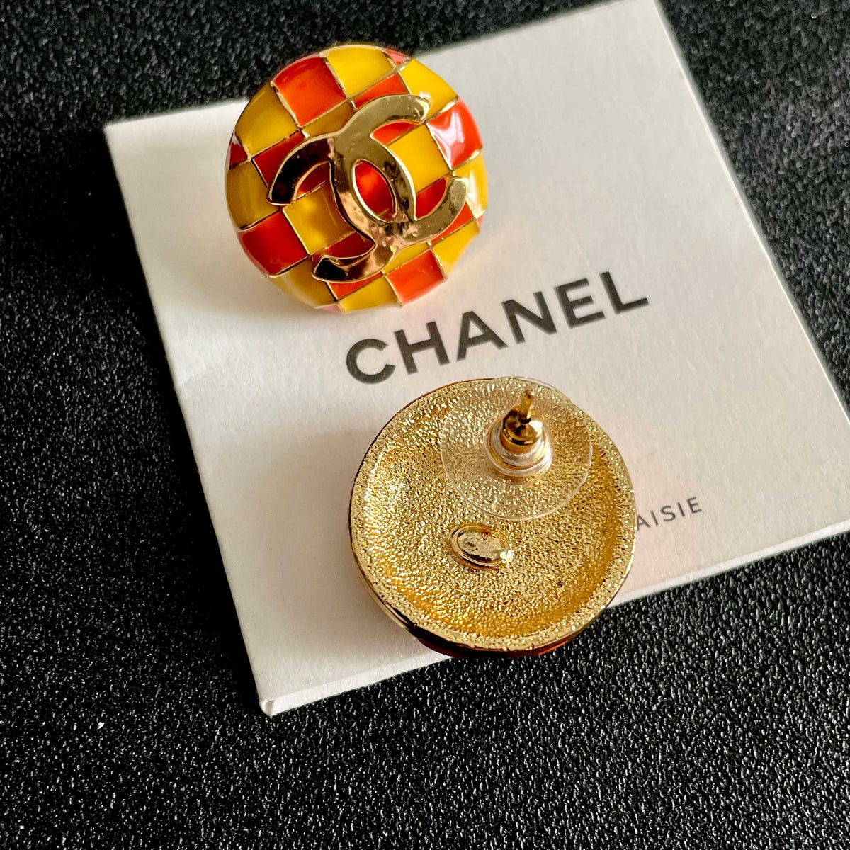 Martin Graham stud earrings in polished metal-tone – main product view