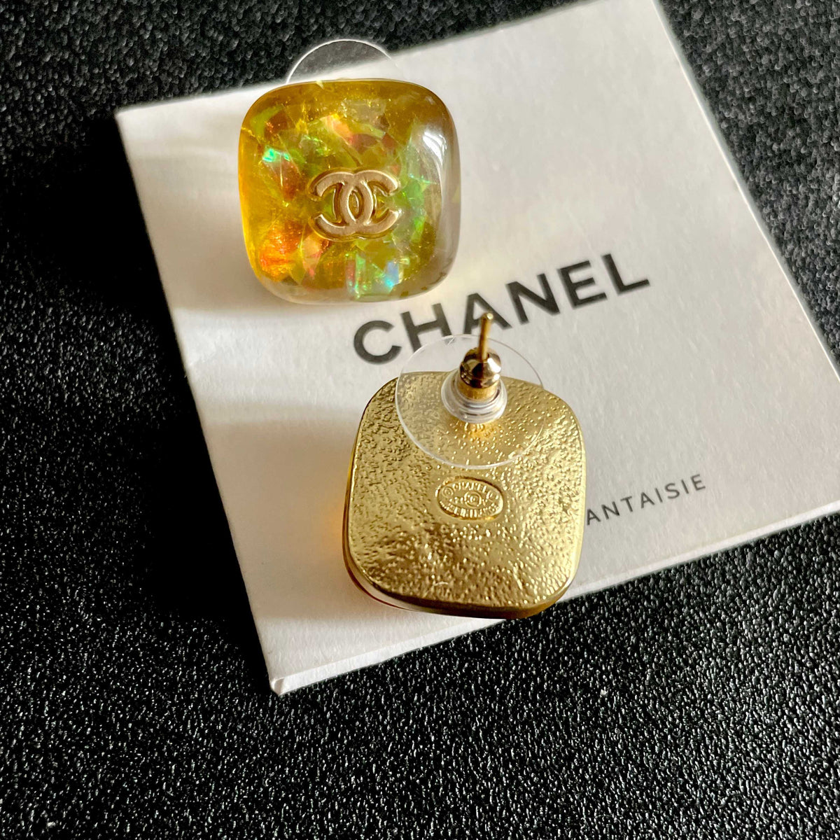 Martin Graham stud earrings in polished metal-tone – main product view