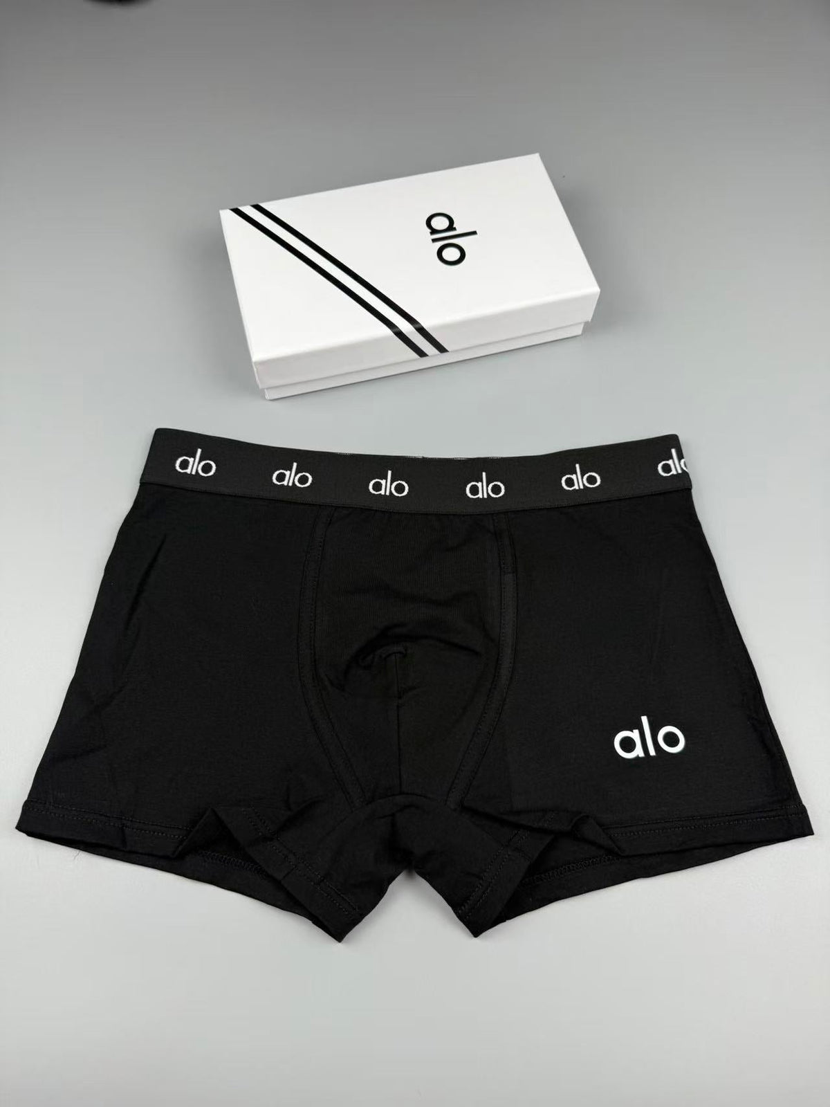 Alo Tonal Logo Waistbands Men's Boxer Briefs - 3-Piece Box