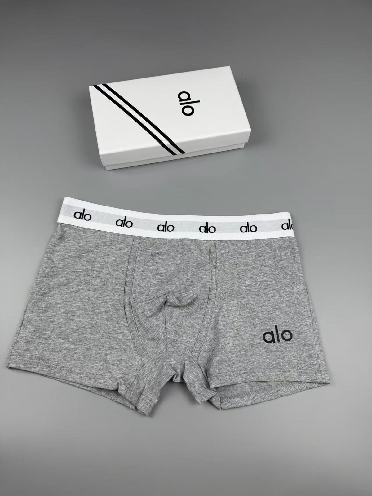 Alo Tonal Logo Waistbands Men's Boxer Briefs - 3-Piece Box