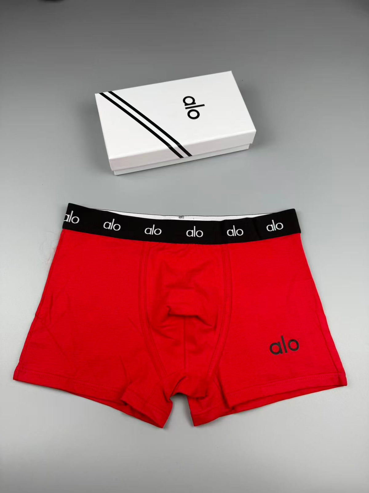Alo Tonal Logo Waistbands Men's Boxer Briefs - 3-Piece Box