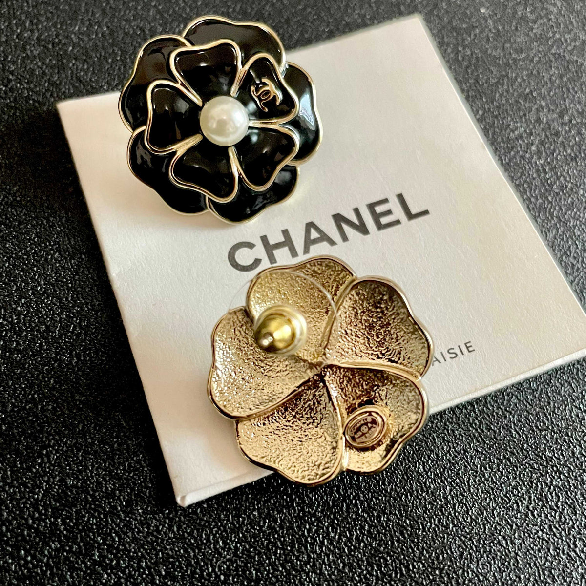 Martin Graham stud earrings in polished metal-tone – main product view