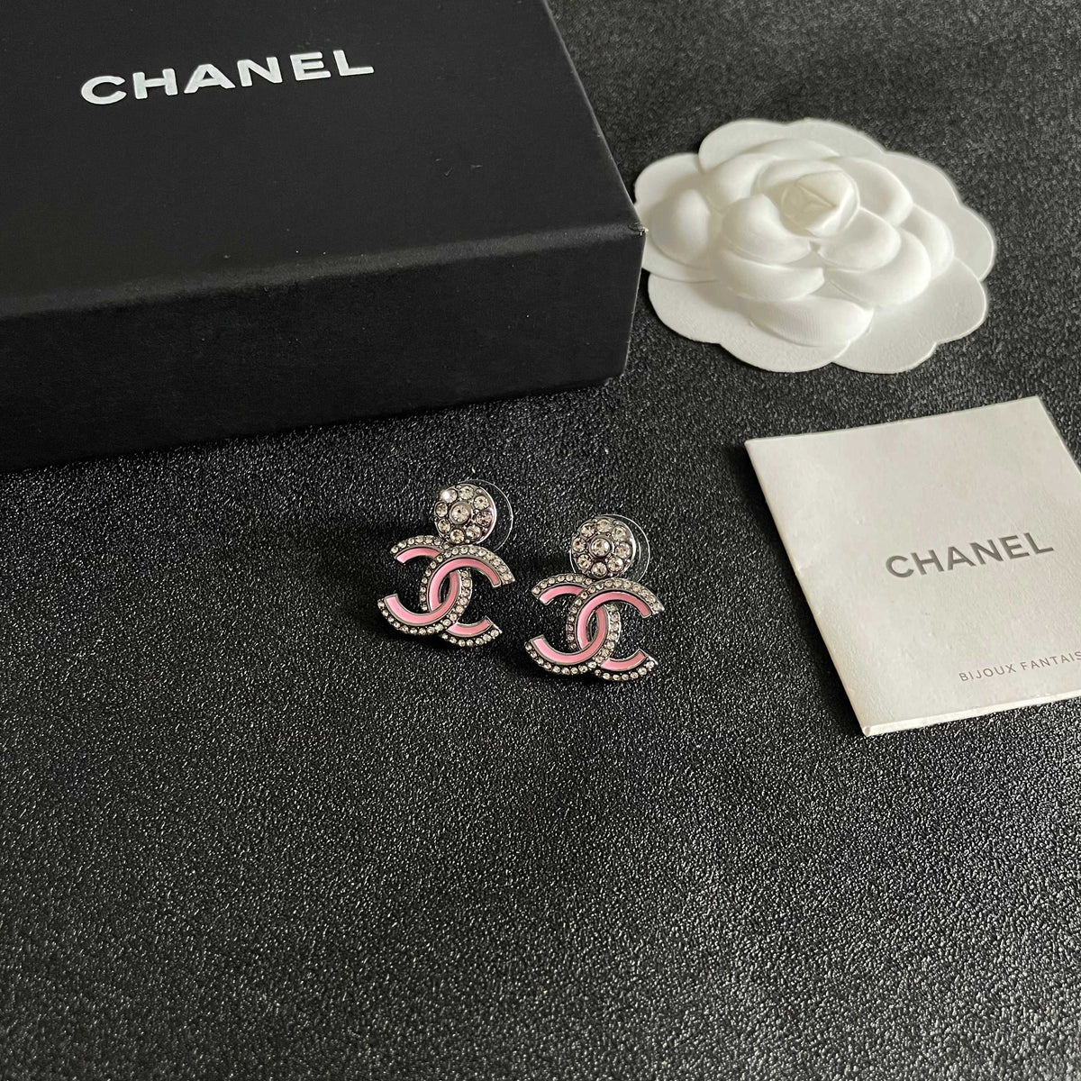 Martin Graham earrings in polished metal-tone – styled product view