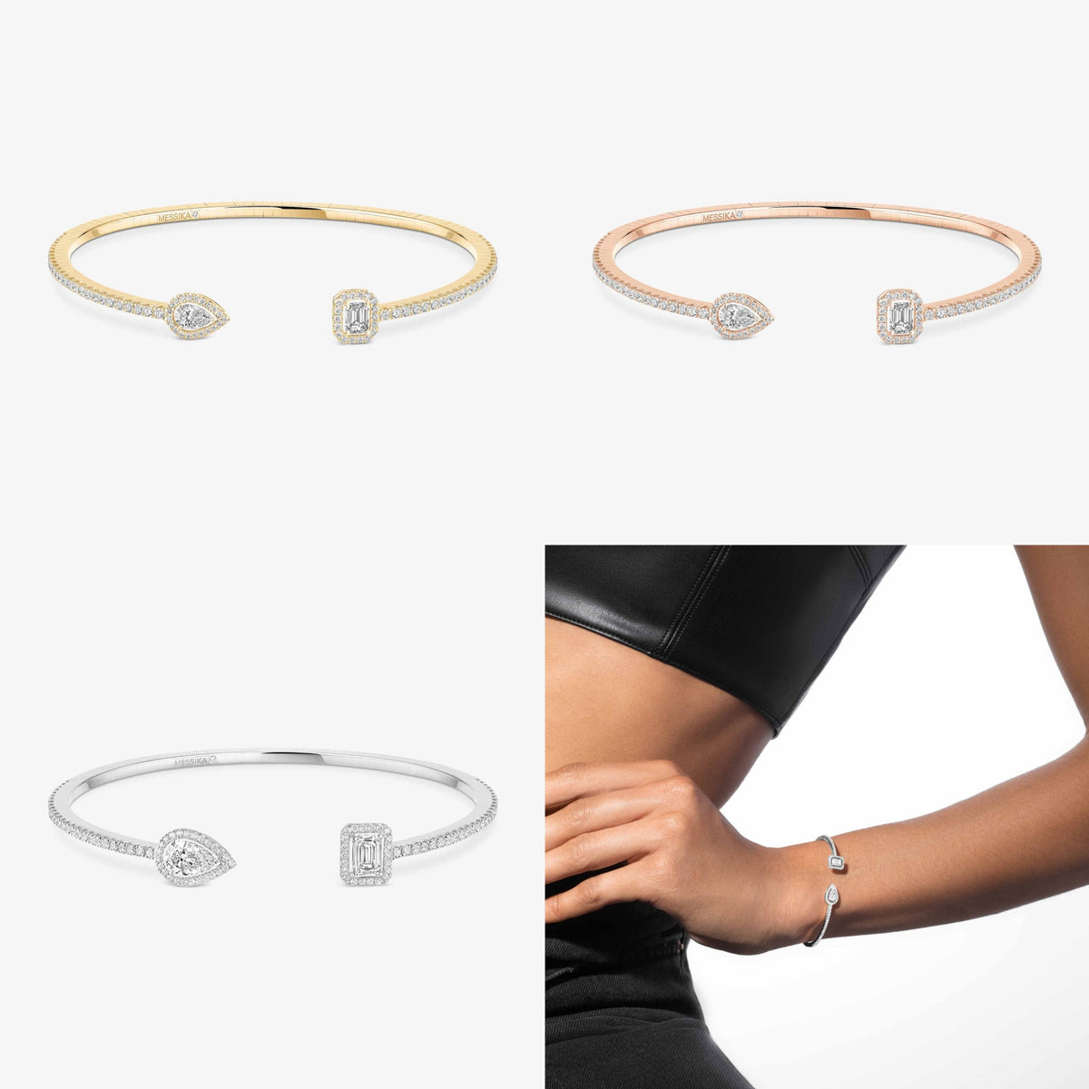 Martin Graham bangle in polished metal-tone – main product view