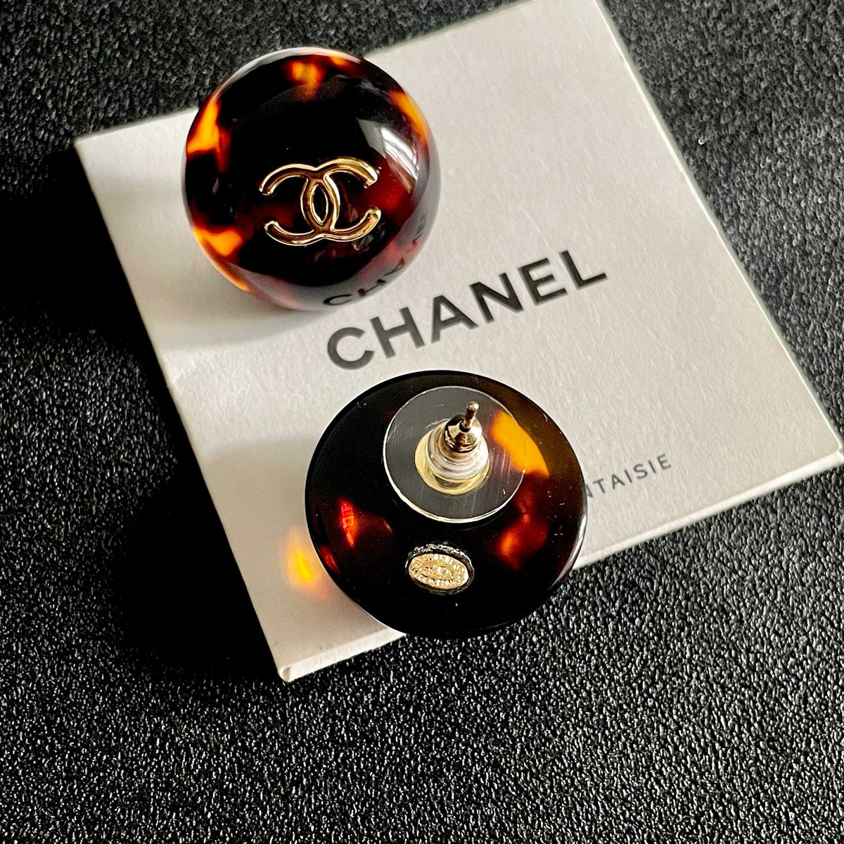 Martin Graham stud earrings in polished metal-tone – main product view