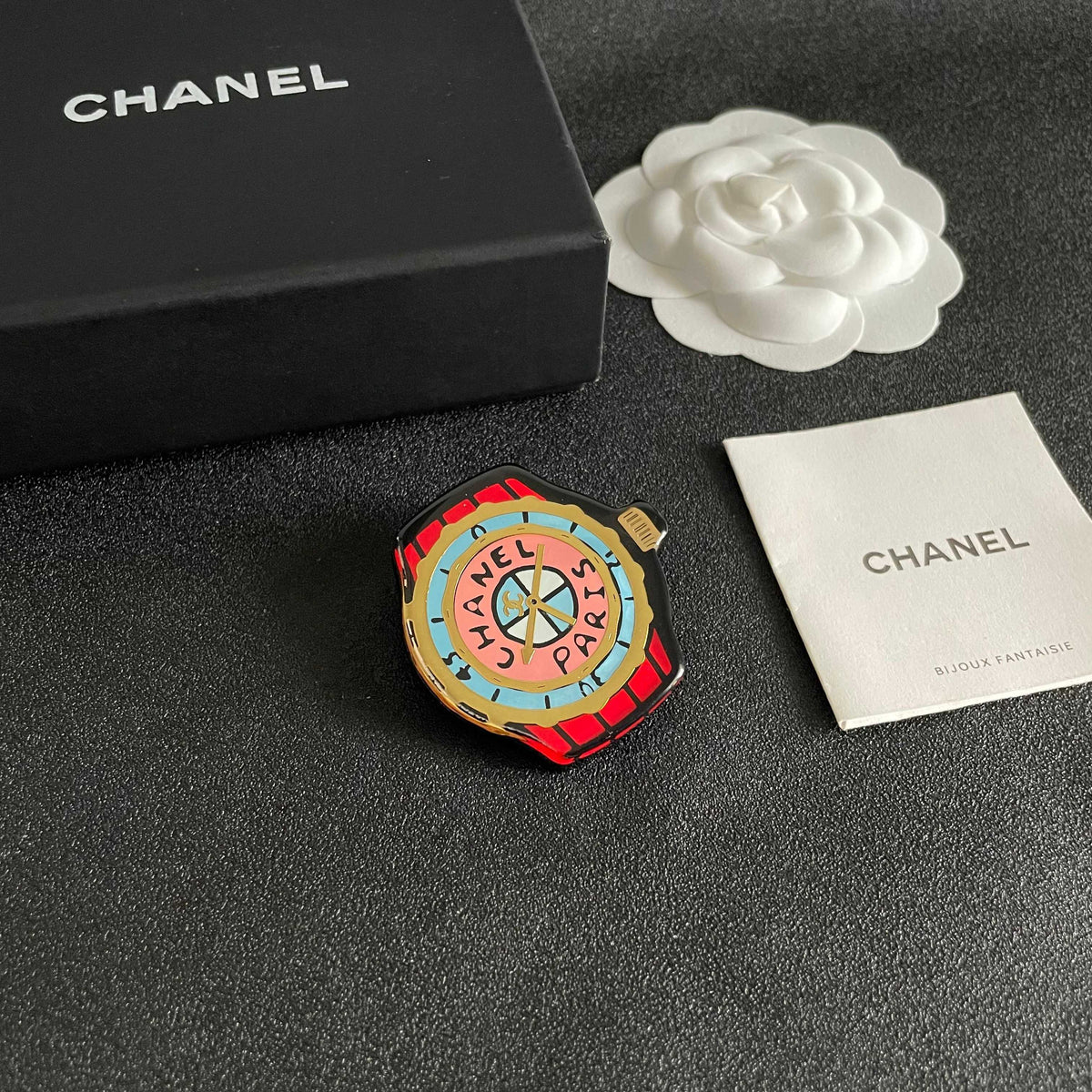Martin Graham brooch in polished metal-tone – styled product view
