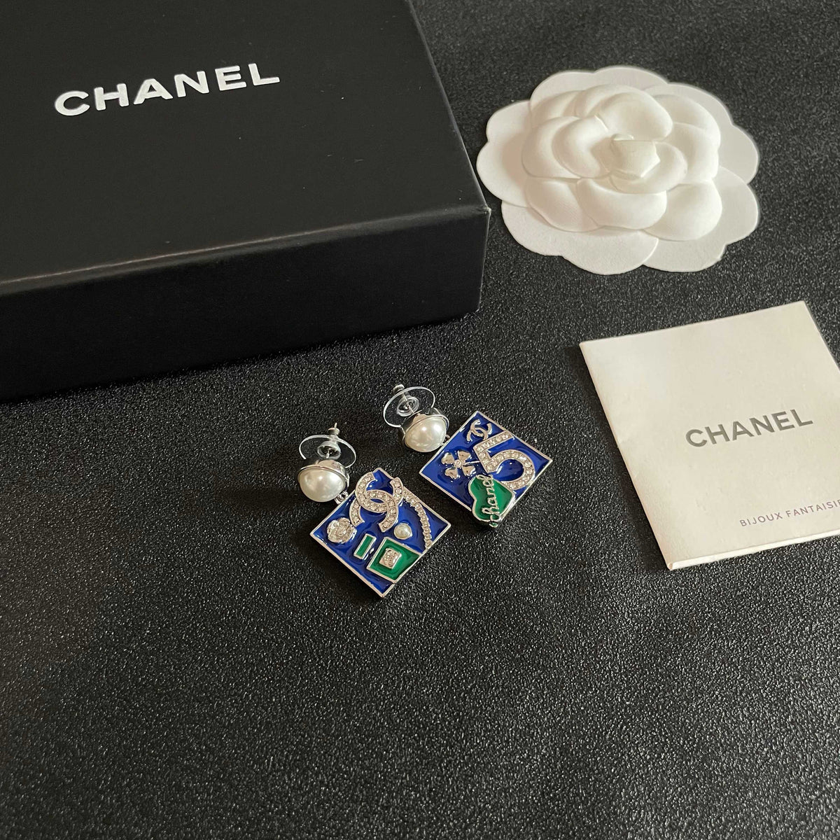 Martin Graham earrings in polished metal-tone – styled product view
