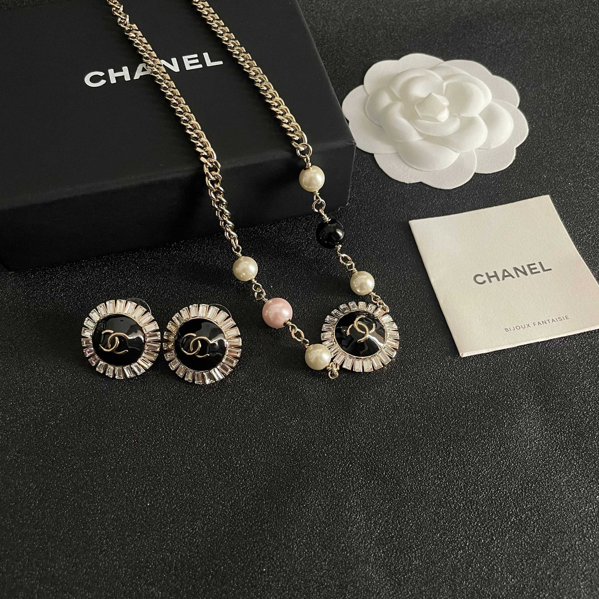 Martin Graham pendant necklace in polished metal-tone – styled product view