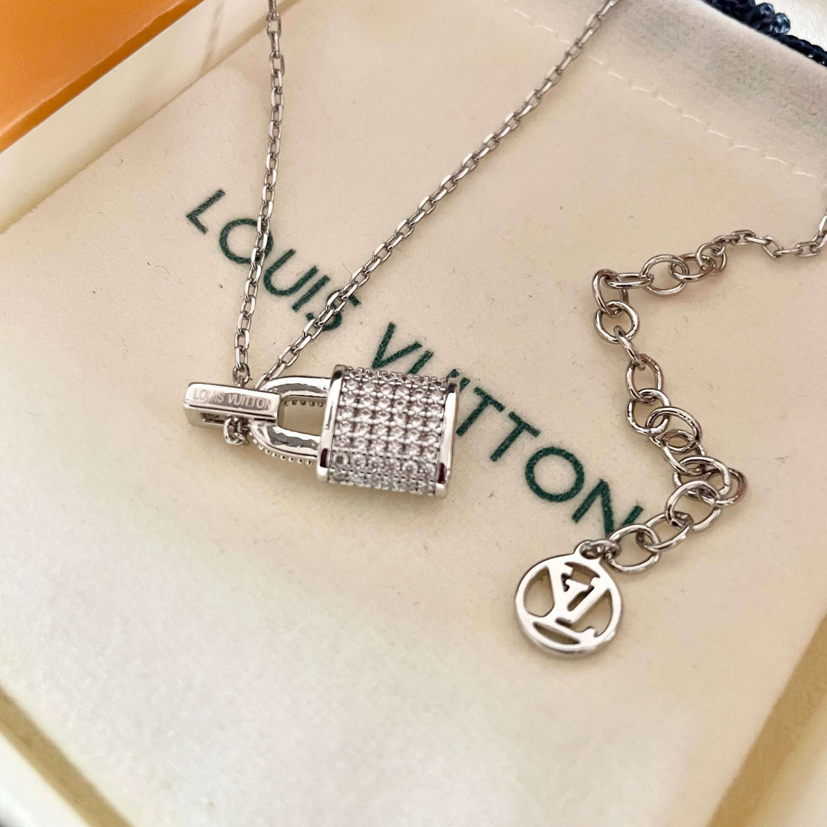 Martin Graham pendant necklace in polished metal-tone – front product view