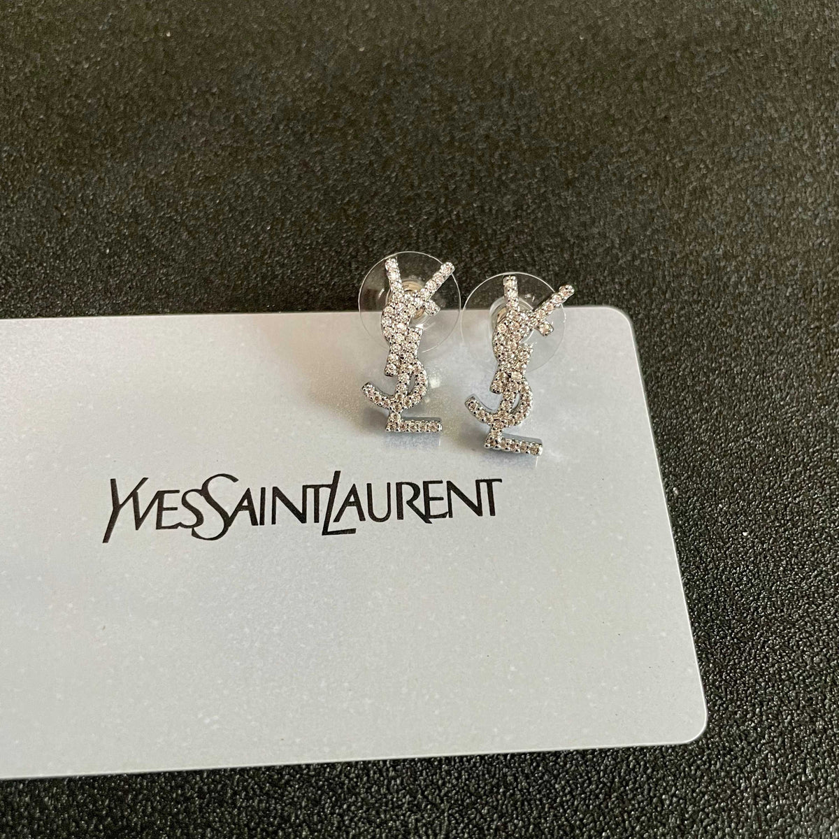 Martin Graham stud earrings in polished metal-tone – main product view
