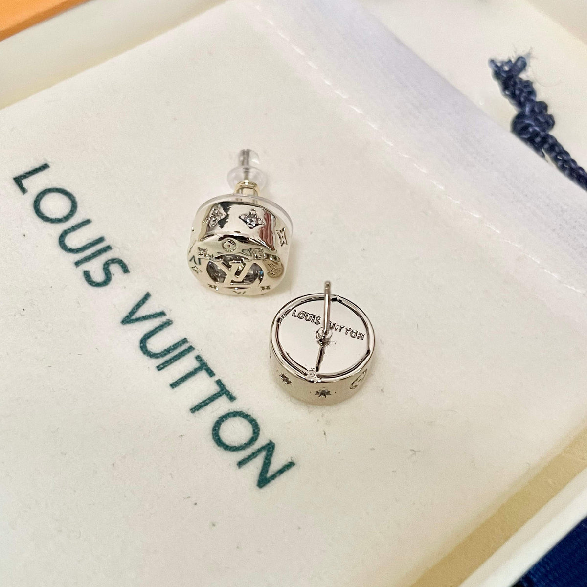 Martin Graham stud earrings in polished metal-tone – main product view