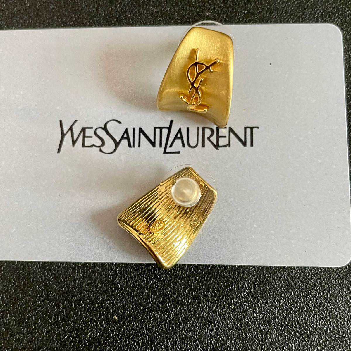 Martin Graham stud earrings in polished metal-tone – main product view