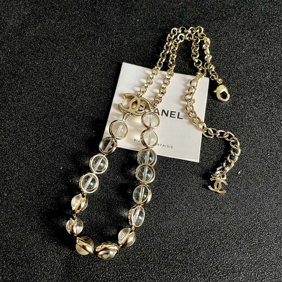 Martin Graham pendant necklace in polished metal-tone – detail view