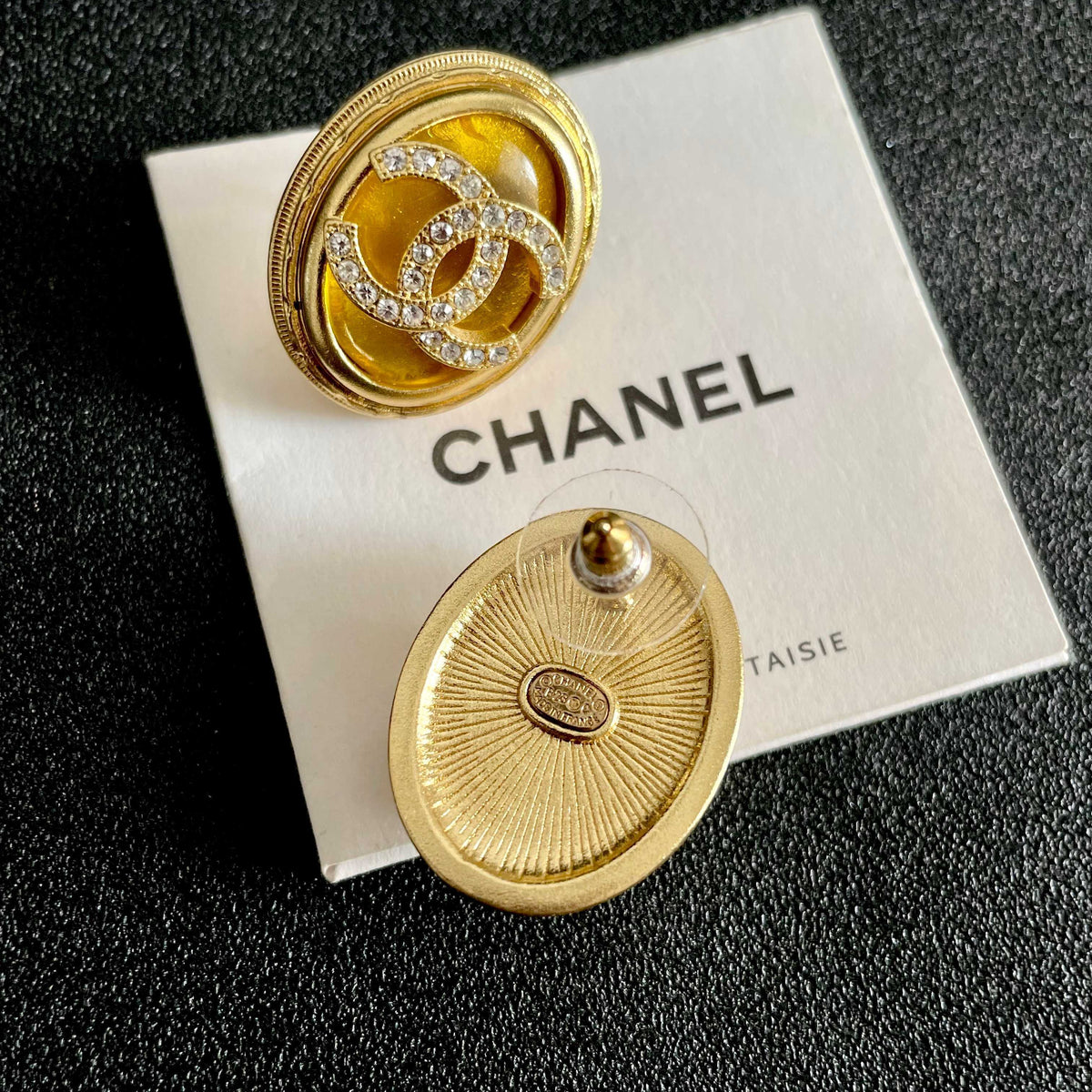 Martin Graham stud earrings in polished metal-tone – main product view