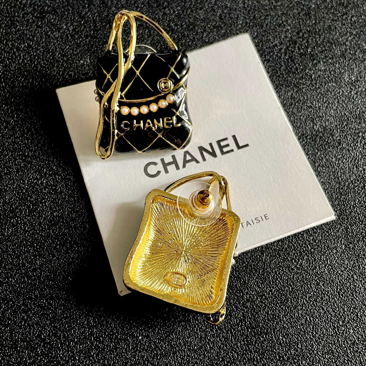 Martin Graham stud earrings in polished metal-tone – main product view