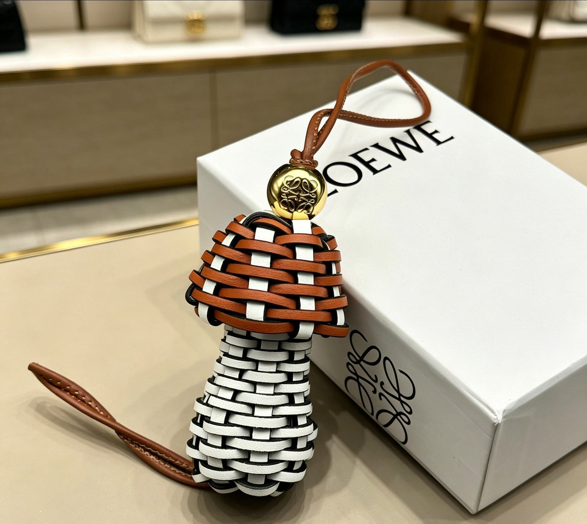 Martin Graham bag charm in polished metal-tone – main product view