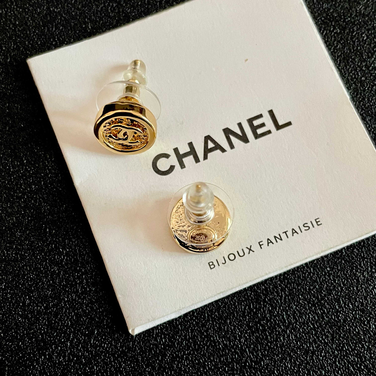 Martin Graham stud earrings in polished metal-tone – main product view