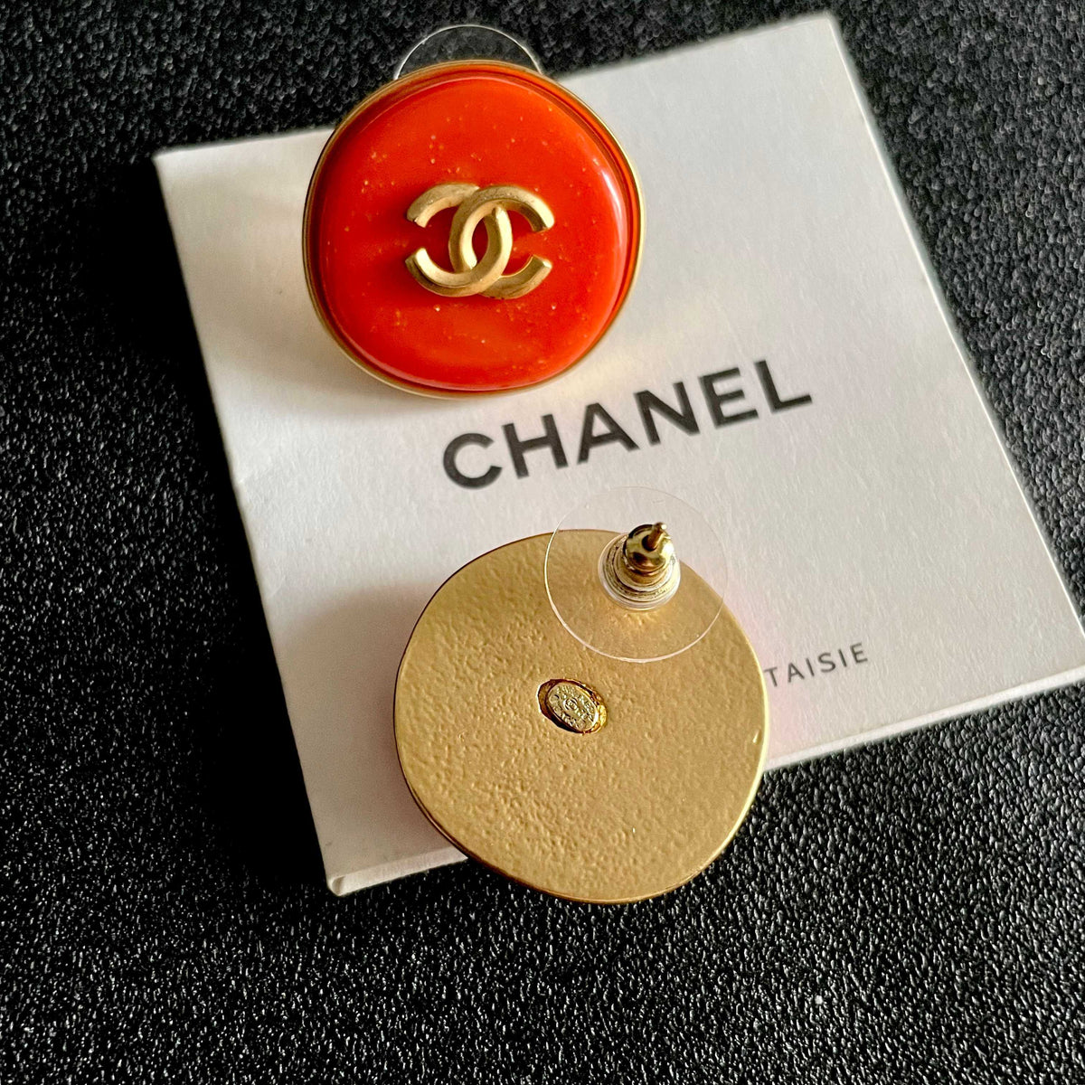 Martin Graham stud earrings in polished metal-tone – main product view