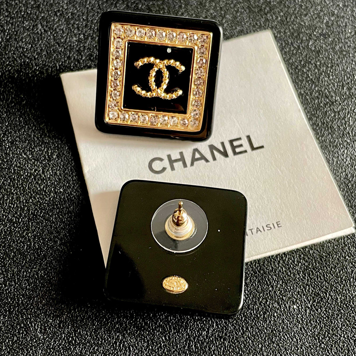 Martin Graham stud earrings in polished metal-tone – main product view