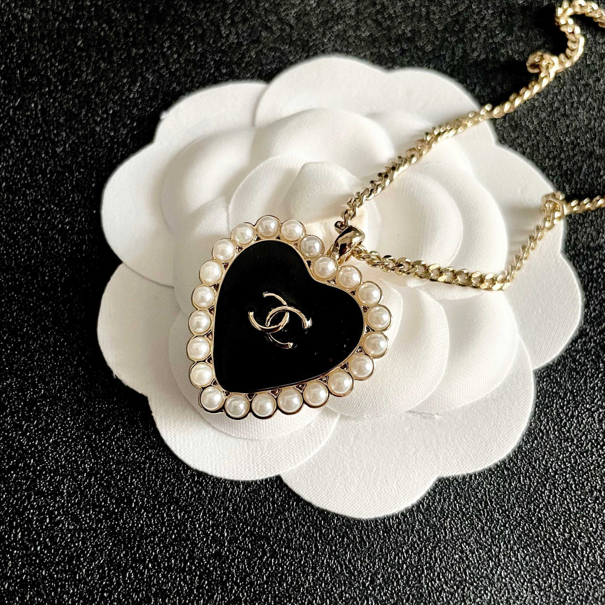 Martin Graham pendant necklace in polished metal-tone – front product view