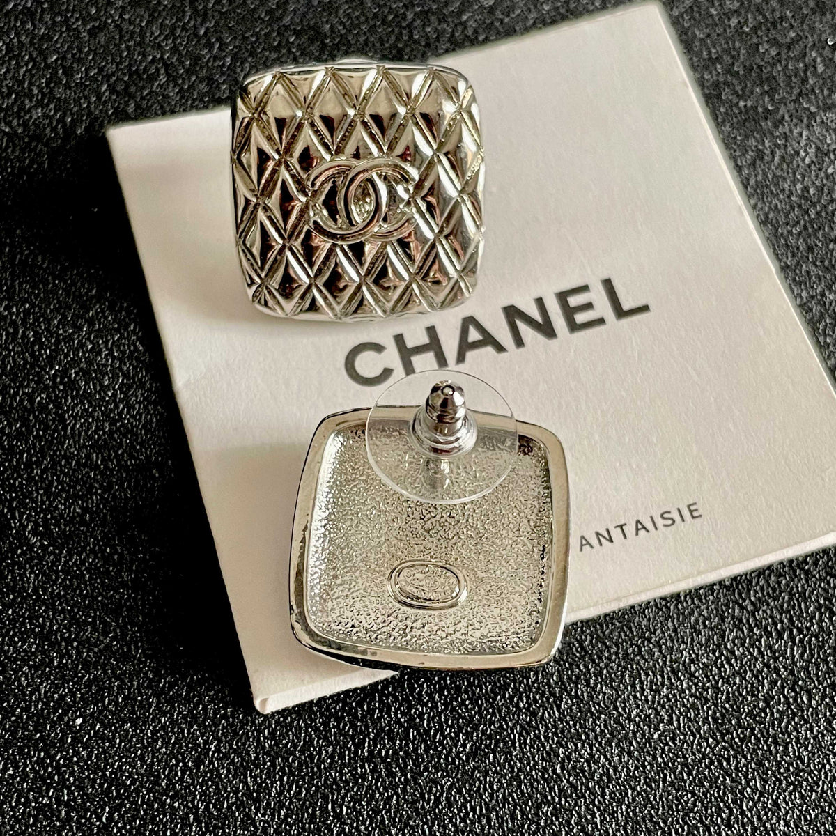 Martin Graham stud earrings in polished metal-tone – main product view