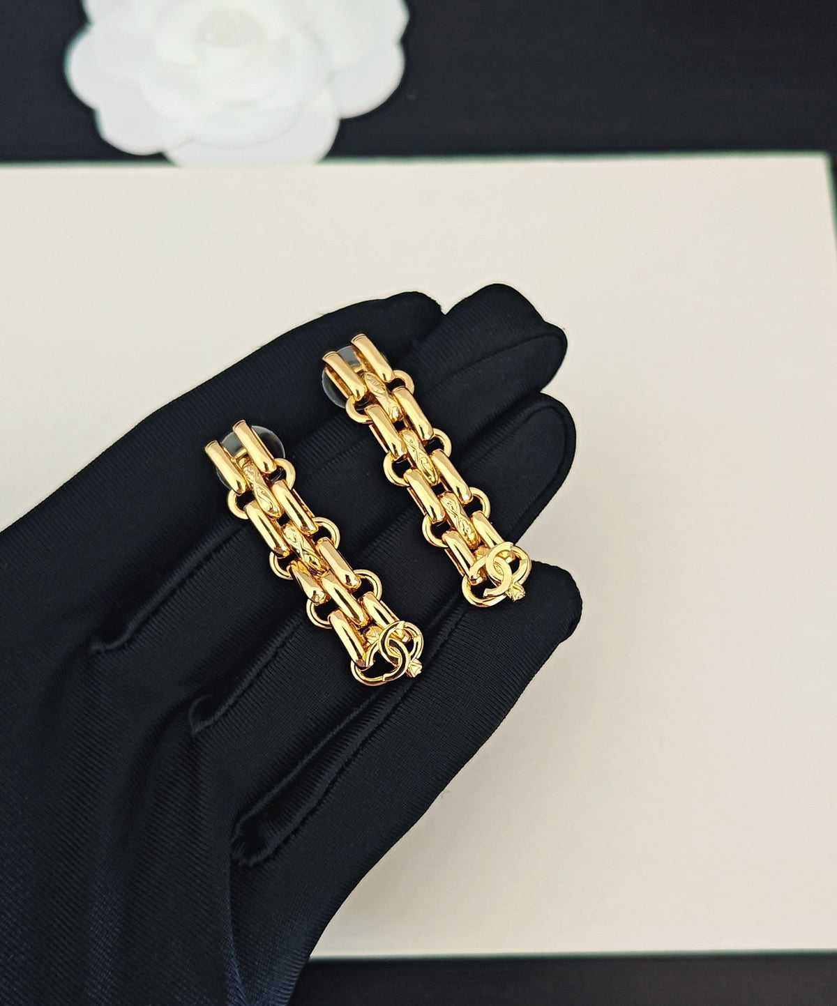 Martin Graham earrings in polished metal-tone – main product view
