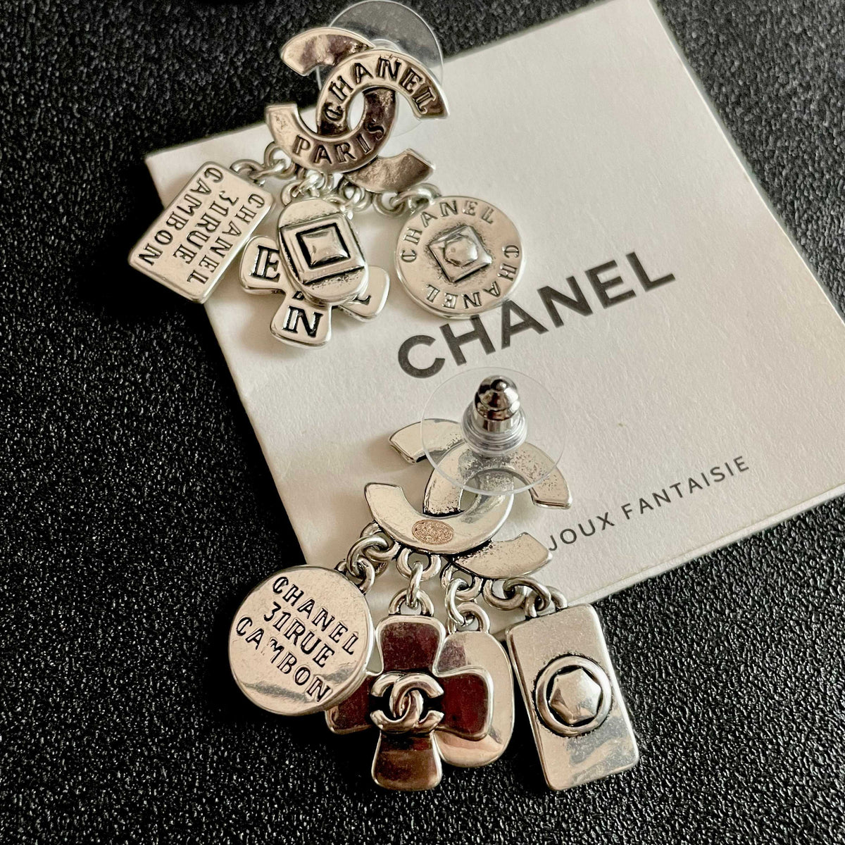 Martin Graham stud earrings in polished metal-tone – main product view