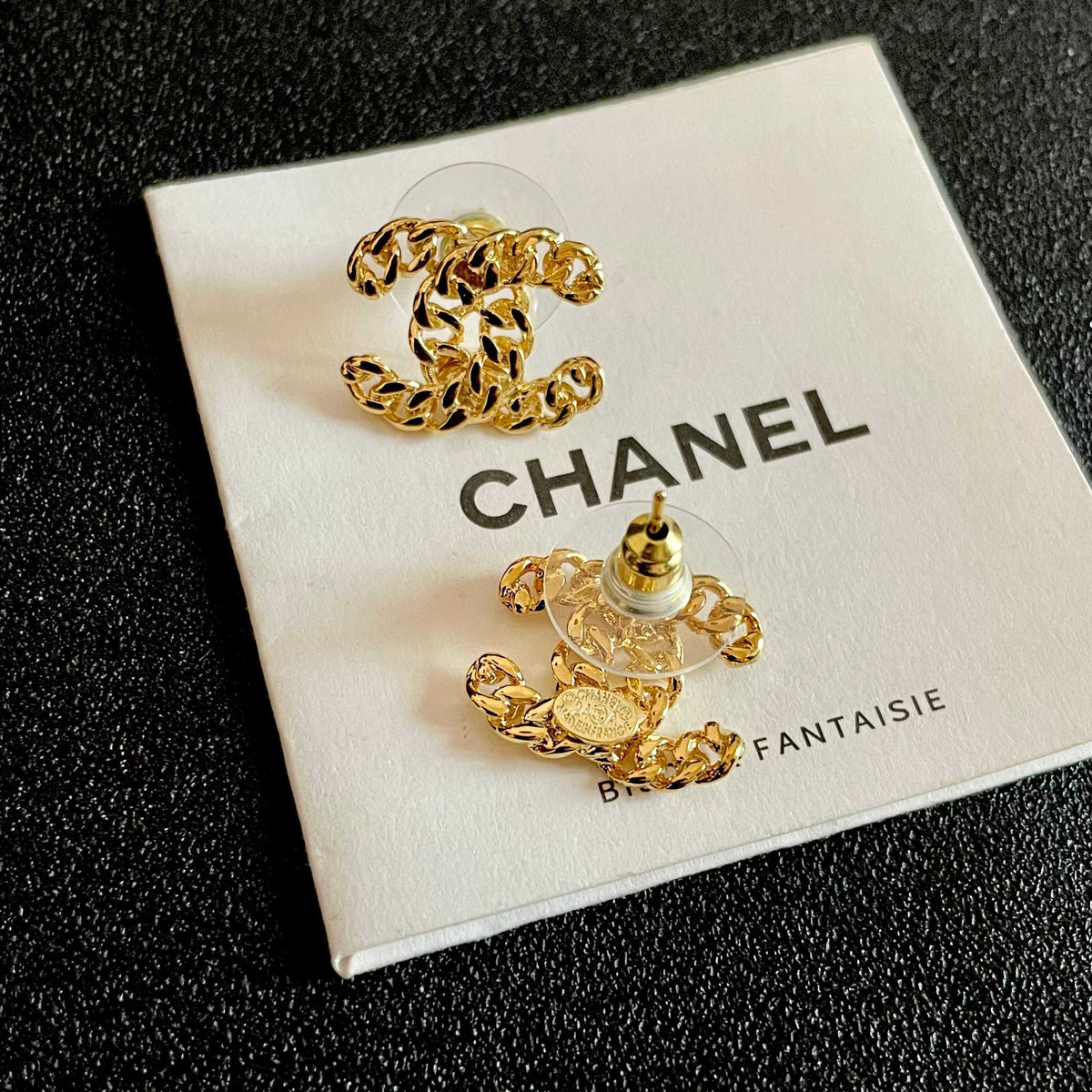Martin Graham stud earrings in polished metal-tone – main product view