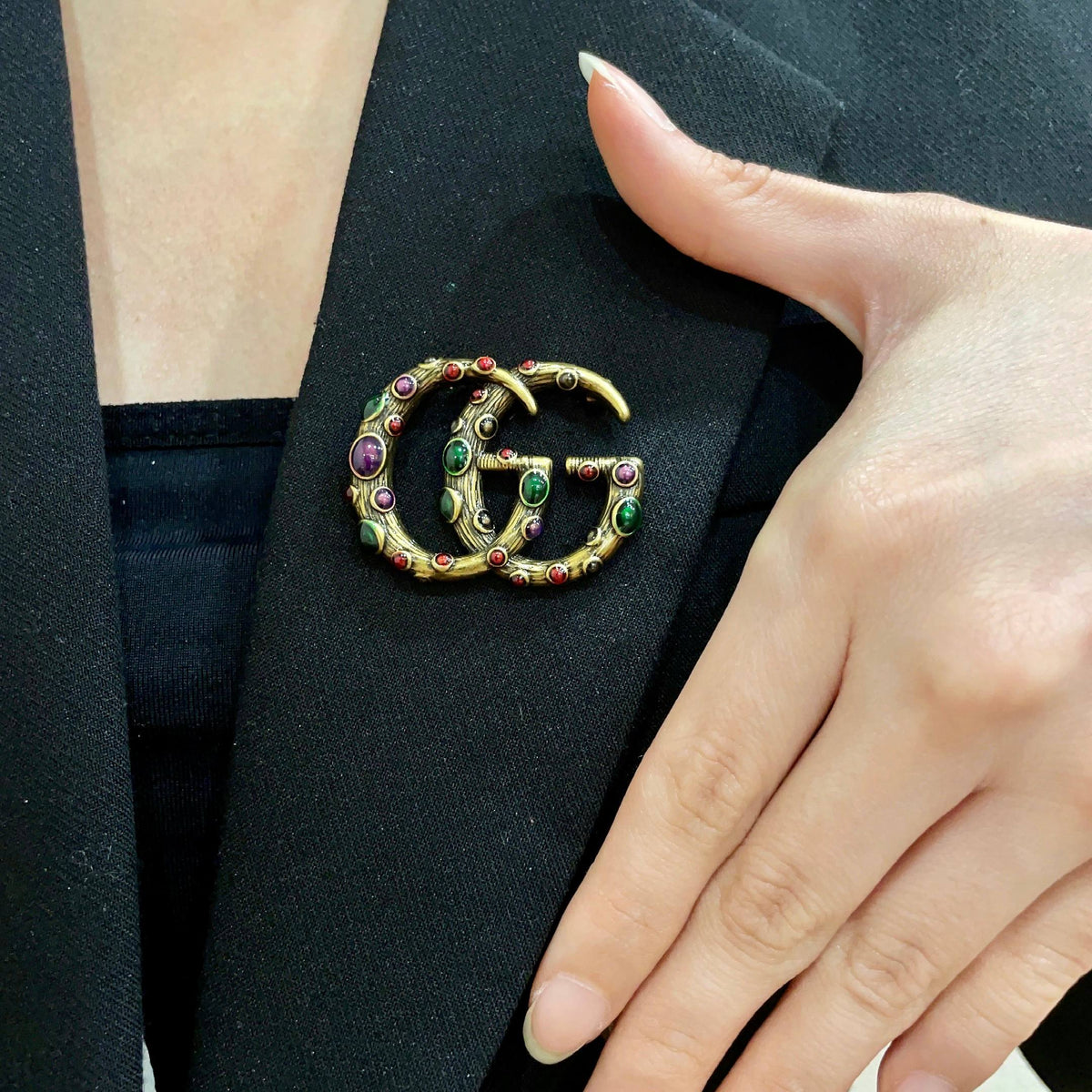 Martin Graham brooch in polished metal-tone – main product view