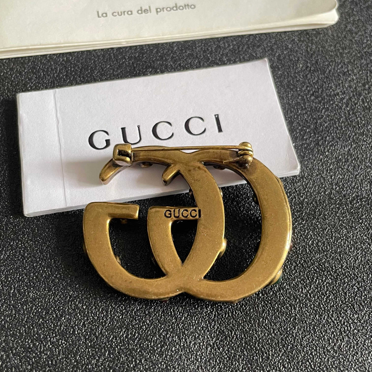Martin Graham brooch in polished metal-tone – main product view