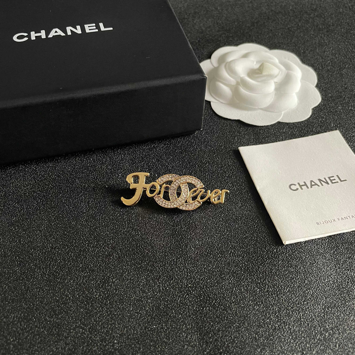 Martin Graham brooch in polished metal-tone – styled product view