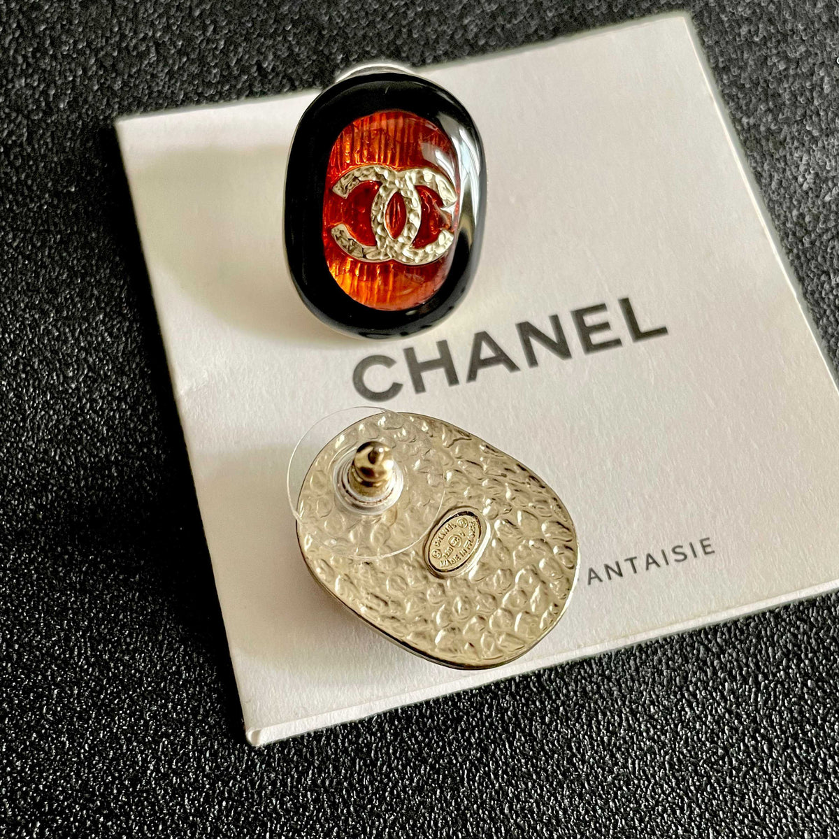 Martin Graham stud earrings in polished metal-tone – main product view