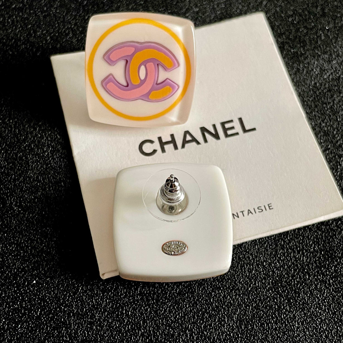 Martin Graham stud earrings in polished metal-tone – main product view