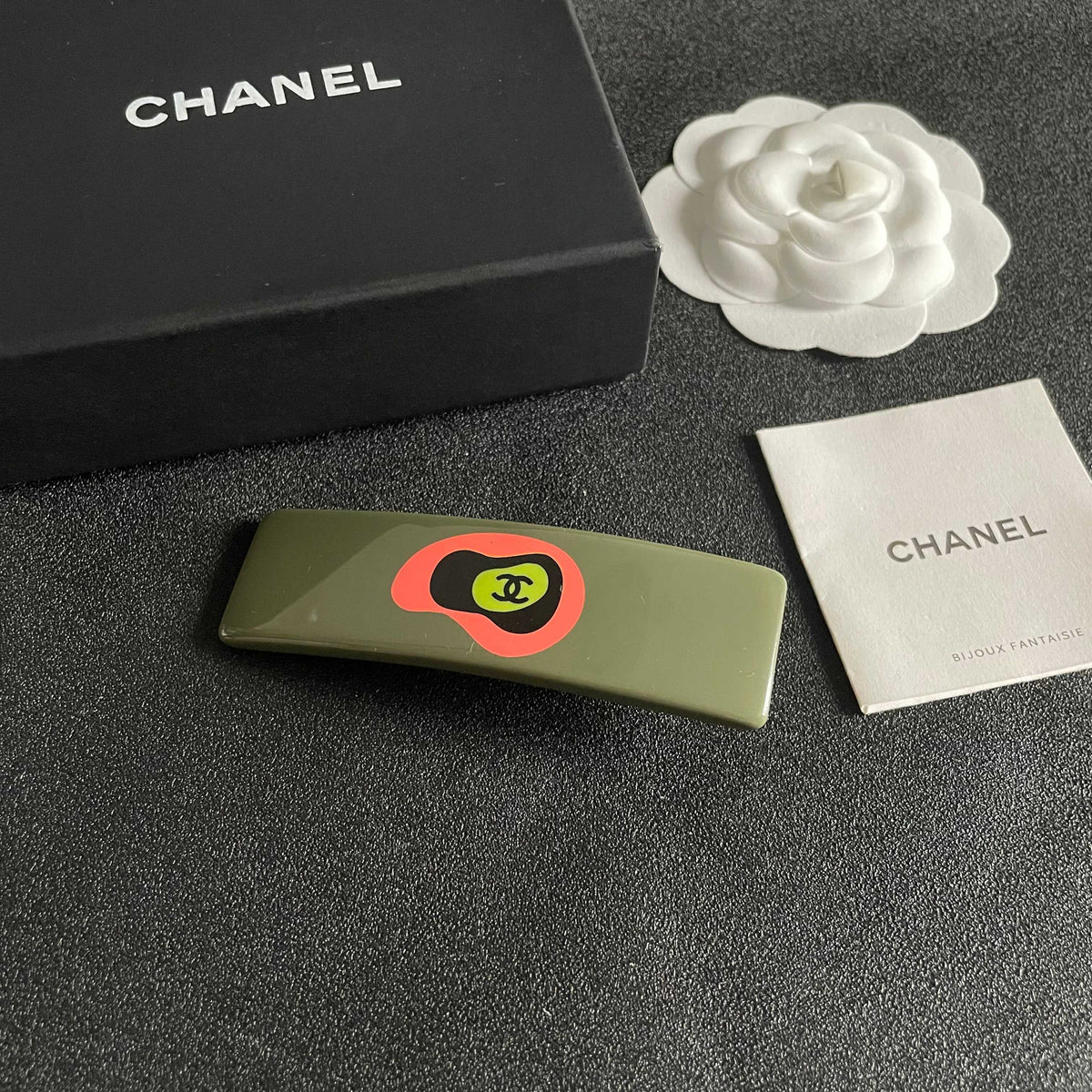 Martin Graham hair accessory in polished metal-tone – styled product view
