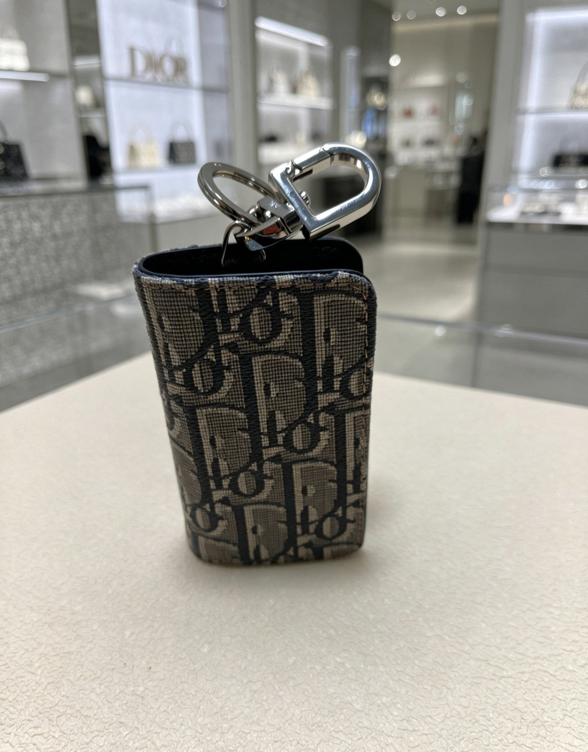 Martin Graham bag charm in polished metal-tone – detail view