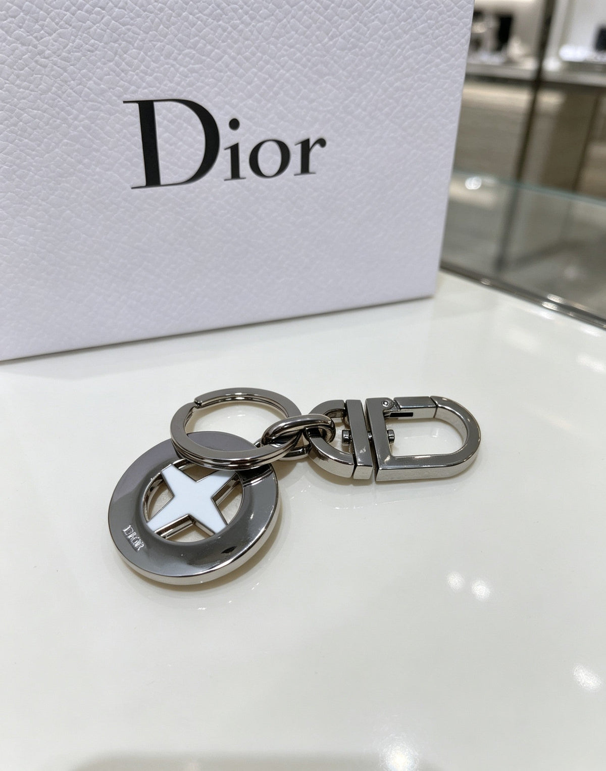 Martin Graham bag charm in polished metal-tone