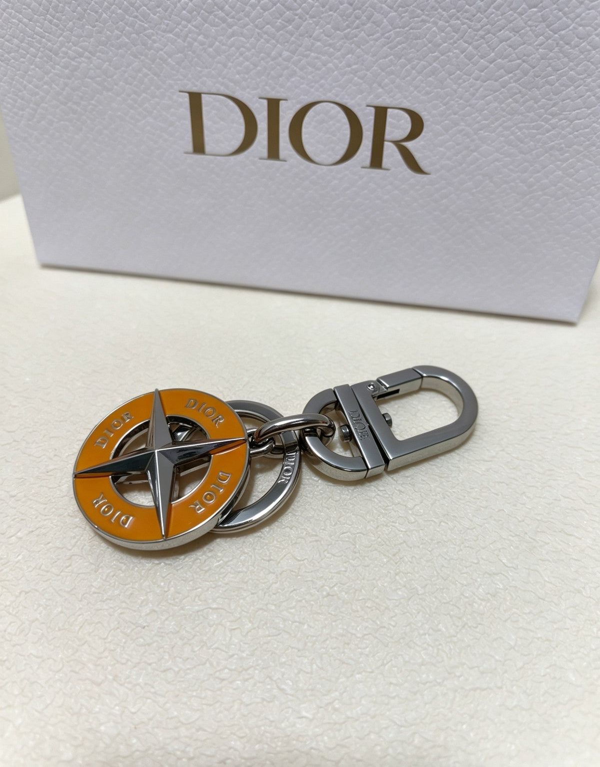 Martin Graham bag charm in polished metal-tone – detail view