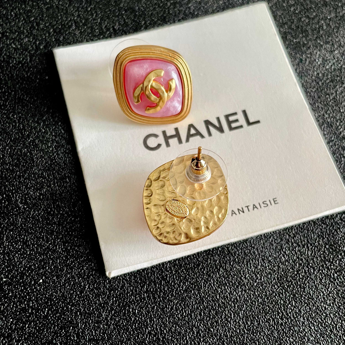 Martin Graham stud earrings in polished metal-tone – main product view