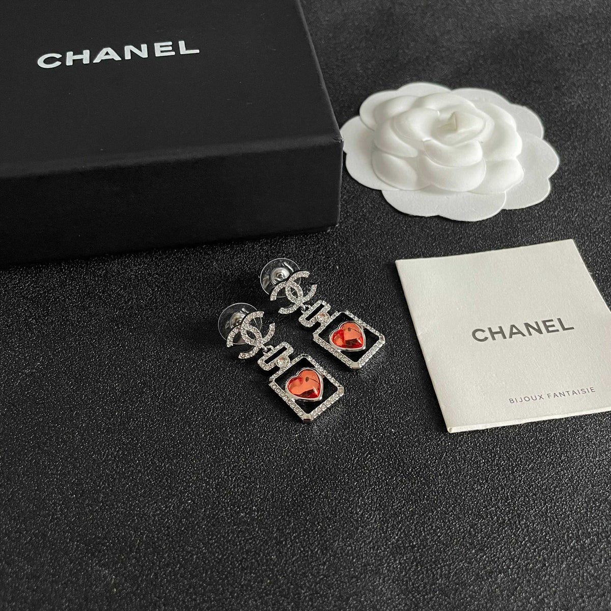 Martin Graham earrings in polished metal-tone – styled product view
