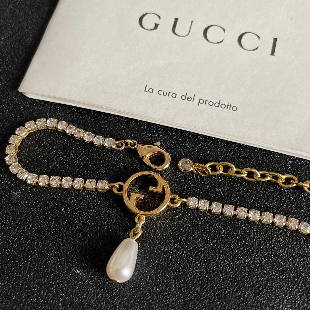 Martin Graham bracelet in polished metal-tone – styled product view