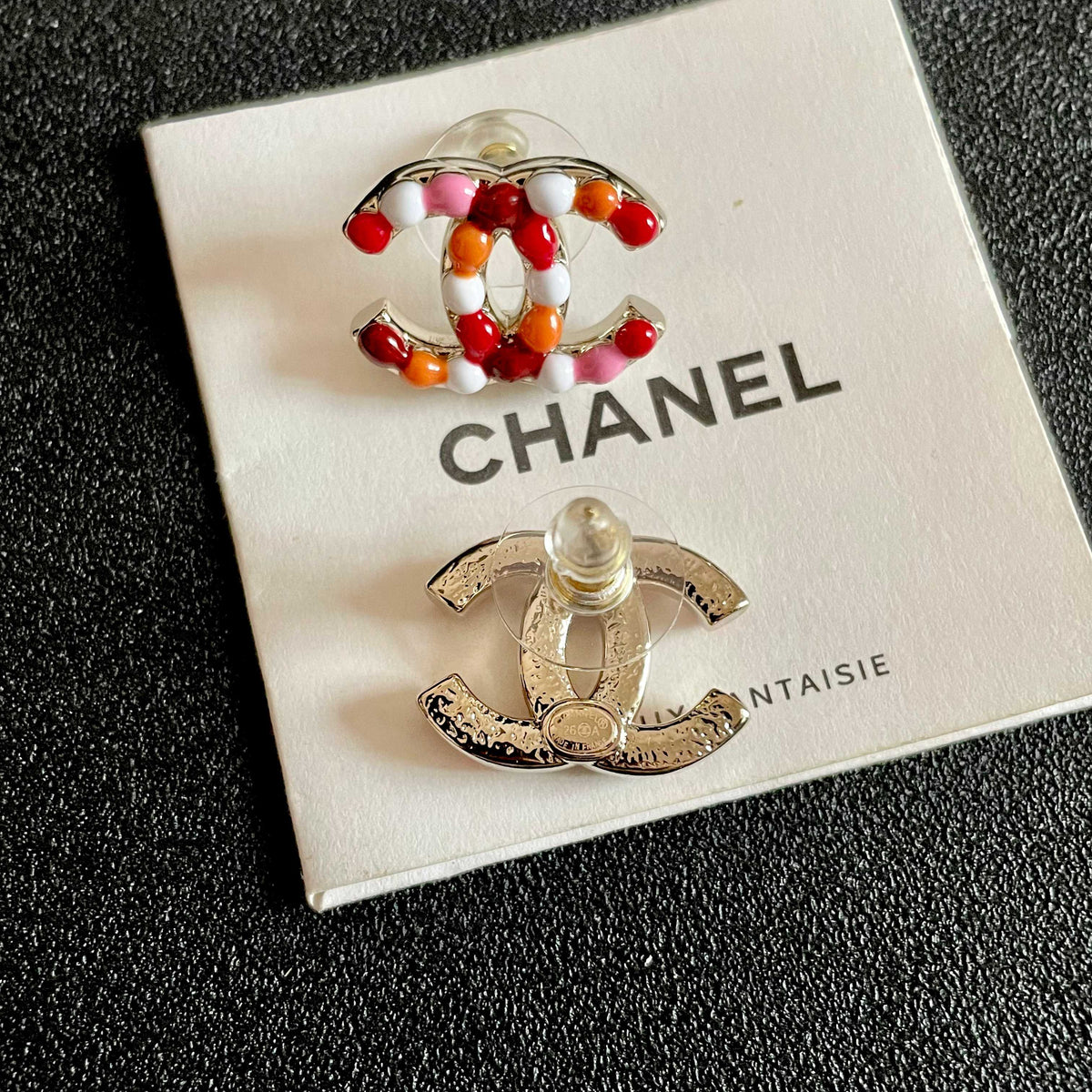 Martin Graham stud earrings in polished metal-tone – main product view