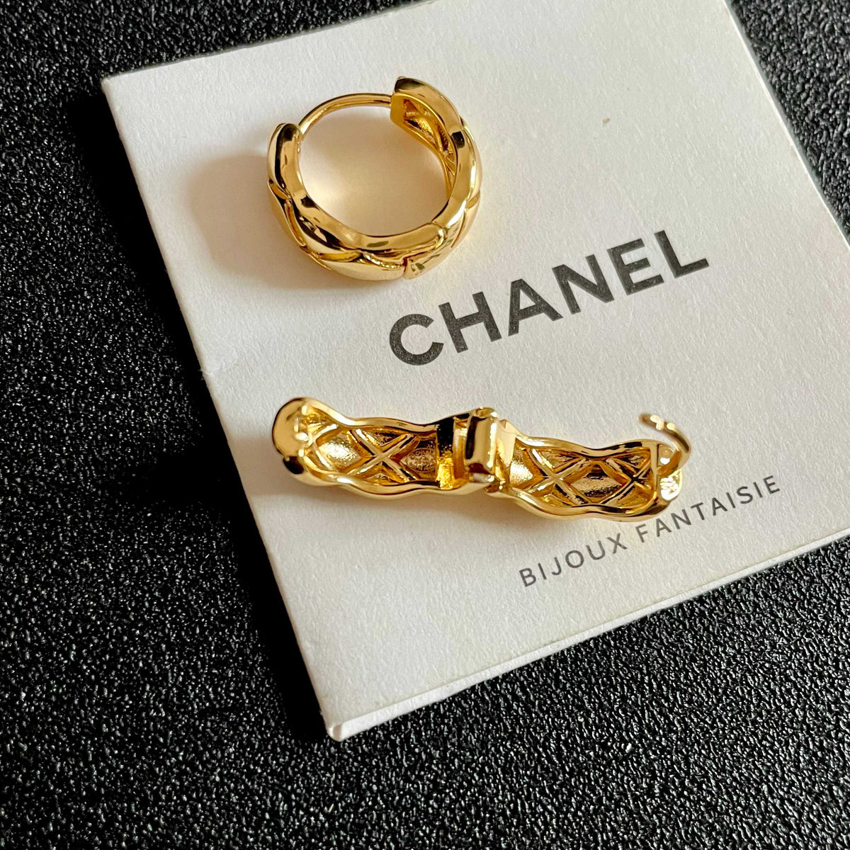 Martin Graham stud earrings in polished metal-tone – main product view