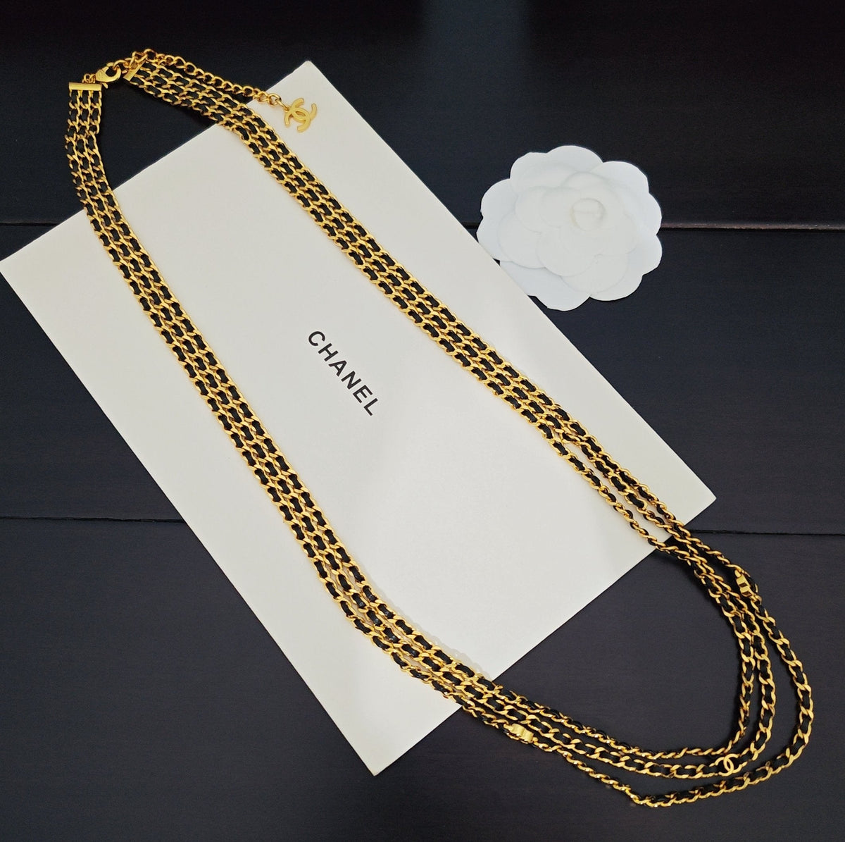 Martin Graham pendant necklace in polished metal-tone – front product view