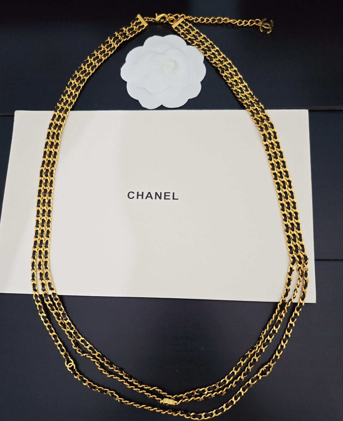 Martin Graham pendant necklace in polished metal-tone – detail view