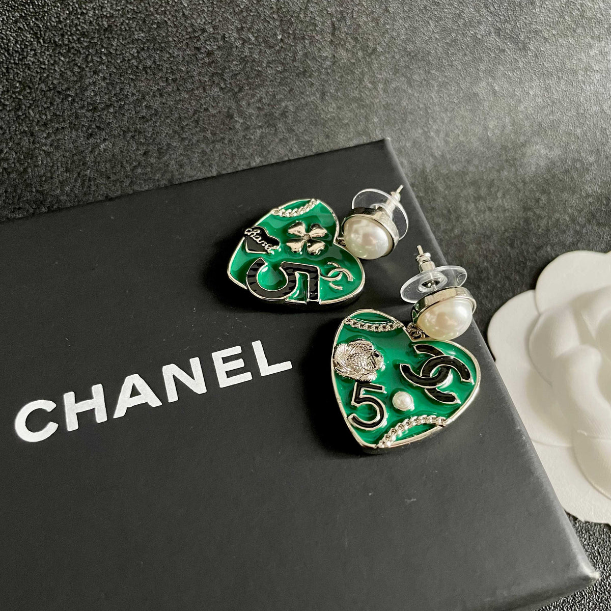 Martin Graham earrings in polished metal-tone – detail view