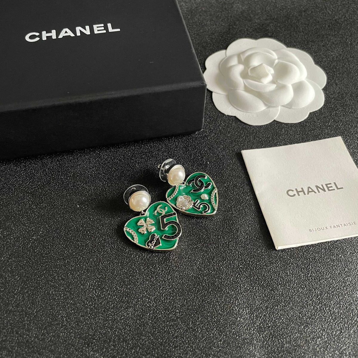 Martin Graham earrings in polished metal-tone – styled product view