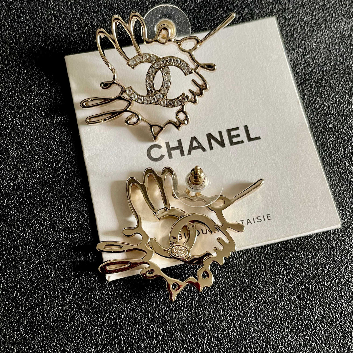 Martin Graham stud earrings in polished metal-tone – main product view