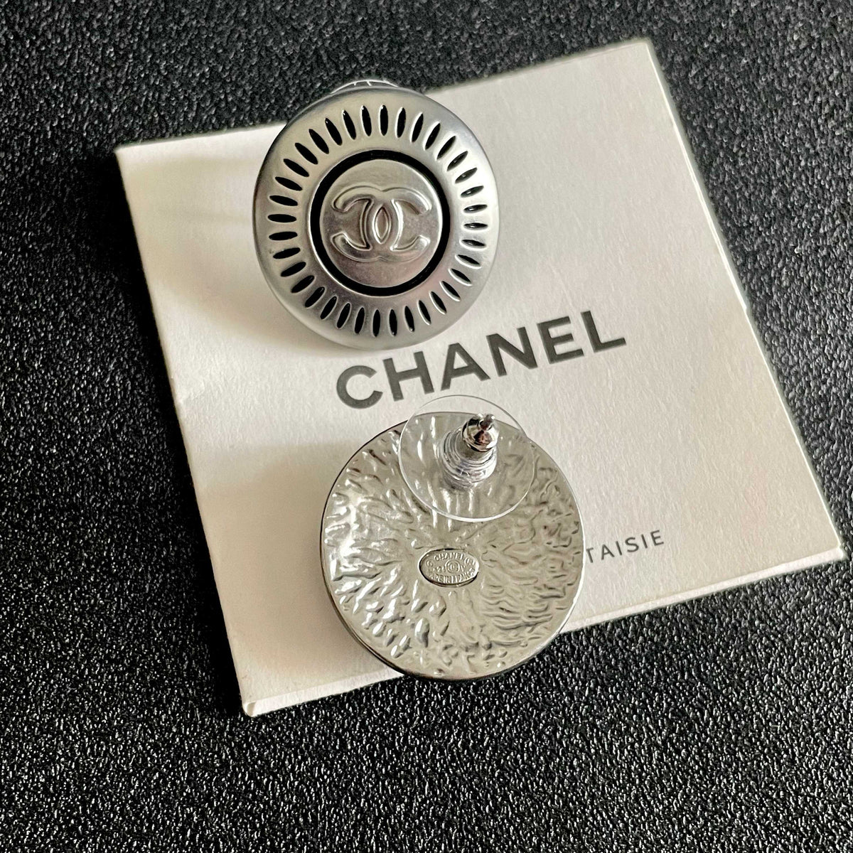 Martin Graham stud earrings in polished metal-tone – main product view